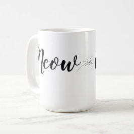 Girly Cat Lover's Meow Meow Kat Koffiemok