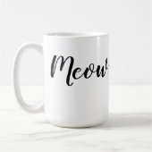 Girly Cat Lover's Meow Meow Kat Koffiemok (Links)