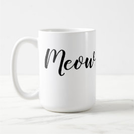 Girly Cat Lover's Meow Meow Kat Koffiemok
