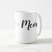 Girly Cat Lover's Meow Meow Kat Koffiemok (Voorkant rechts)