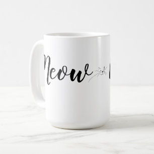 Girly Cat Lover's Meow Meow Kat Koffiemok