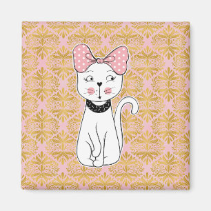 Girly Cat Magneet