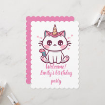 Girly Caticorn verjaardag