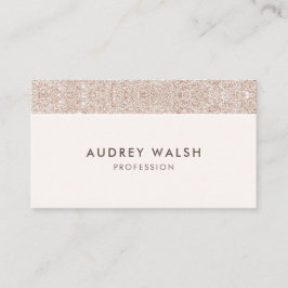 Girly Champagne crème glitter luxe professional Visitekaartje