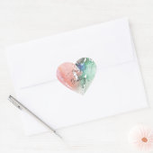 Girly Champagne Lovers Breng de bubbels aan Hart Sticker (Envelop)