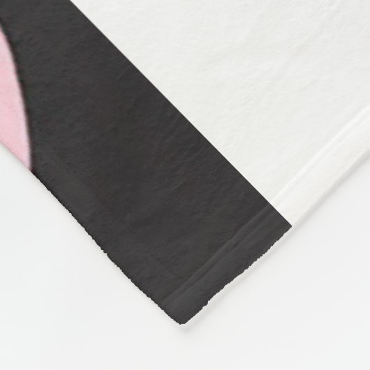 Girly Checkered Pink Hearts Luxe Fleece Deken (Hoek)