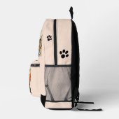 Girly Chic Crazy Cat Lady Bedrukte Rugzak (Rechts)