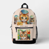 Girly Chic Crazy Cat Lady Bedrukte Rugzak (Voorkant)