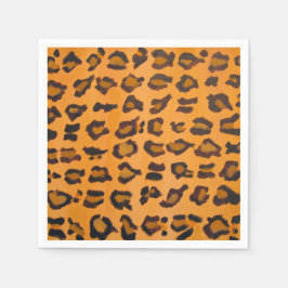Girly Chic Leopard Print Cocktail Paper Napkins Servetten