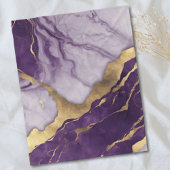 Girly Chic Minimalistisch Scandinavisch Paarse Mar Fleece Deken