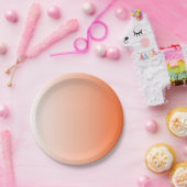 girly chic perzik geel abrikoos Tangerine sinaasap Papieren Bordje (Feest)