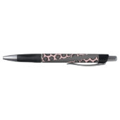 Girly Chic Pink Black Grey Leopard Cheetah Print Pen (Bodem)