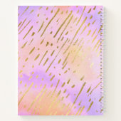 Girly Chic Pink en Gold Glam Notitieboek (Achterkant)