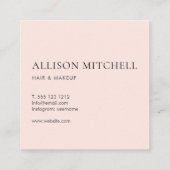 Girly Chic Professional Square Visitekaartje (Achterkant)