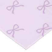 Girly Chic Purple Bow Pattern Spring & Summer  Tafelkleed (Gekanteld)