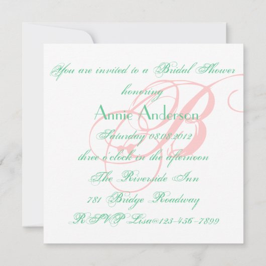 girly chic roze Rose Floral Vrijgezellenfeest Kaart (Achterkant)