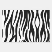 Girly chic safari cheetah print zebra strepen inpakpapier vel (Voorkant 3)