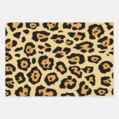 Girly chic safari cheetah print zebra strepen inpakpapier vel (Voorkant 2)