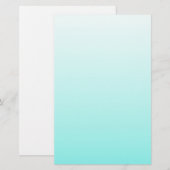 Girly chic turquoise aqua Robins Egg Blue Briefpapier (Voorkant / Achterkant)
