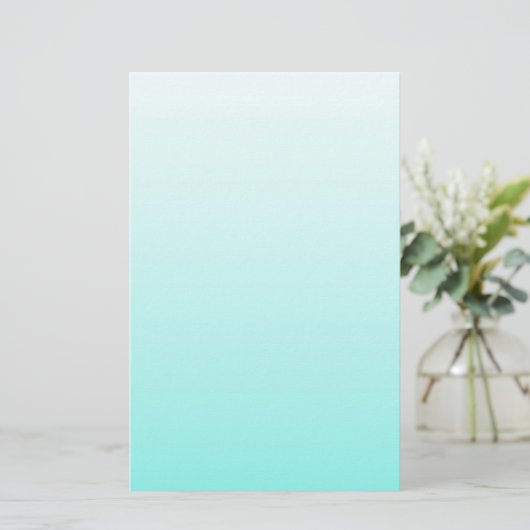 Girly chic turquoise aqua Robins Egg Blue Briefpapier (Staand voorkant)