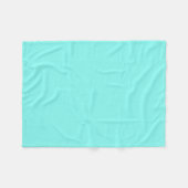 Girly chic turquoise aqua Robins Egg Blue Fleece Deken (Voorkant (Horizontaal))