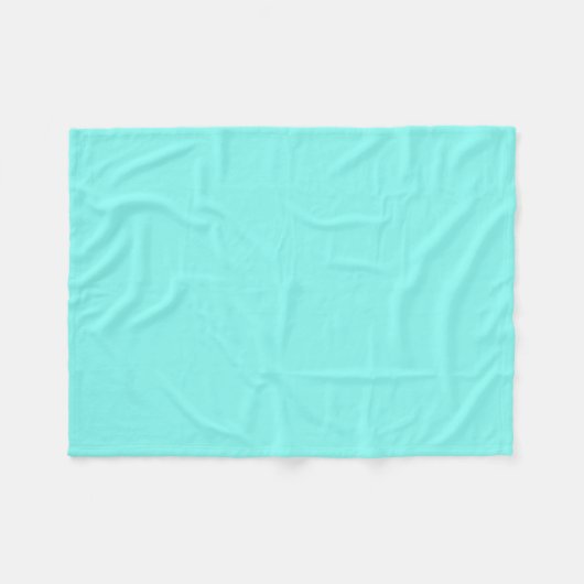 Girly chic turquoise aqua Robins Egg Blue Fleece Deken (Voorkant (Horizontaal))