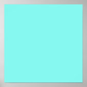 Girly chic turquoise aqua Robins Egg Blue Poster (Voorkant)