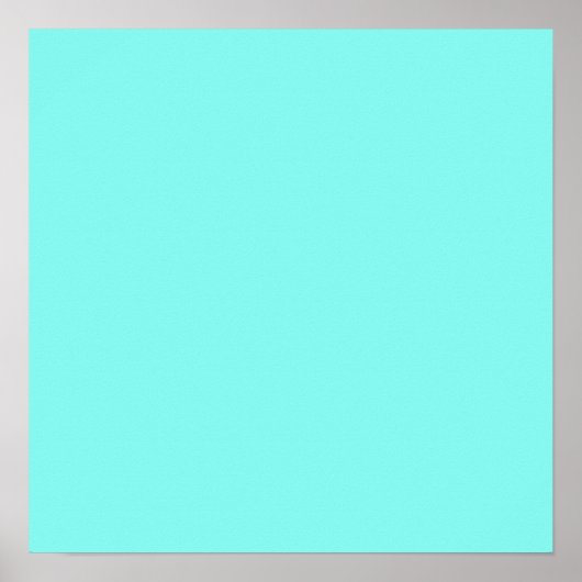 Girly chic turquoise aqua Robins Egg Blue Poster (Voorkant)
