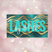 Girly Chic Typografie Beauty Make-up Artiest Lashe Visitekaartje