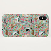 Girly Chihuahua Floral Pattern Case-Mate iPhone Case (Achterkant (horizontaal))