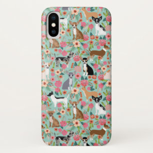 Girly Chihuahua Floral Pattern Case-Mate iPhone Case