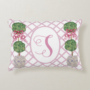 Girly Chinoiserie Ginger Jar Topiary Basket T Accent Kussen