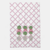 Girly Chinoiserie Ginger Jar Topiary Basket Theedoek (Verticaal)