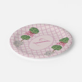 Girly Chinoiserie Ginger Jar Topiary Papieren Bordje (Gekanteld)