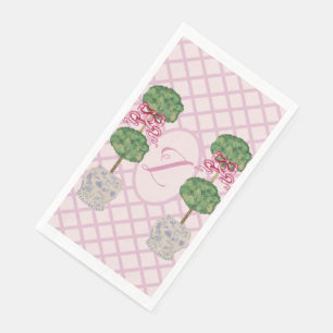 Girly Chinoiserie Ginger Jar Topiary Servet