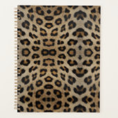 Girly chique luipaard bont dier print patroon leuk planner (Voorkant)
