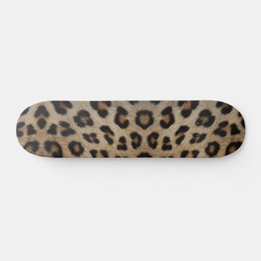 Girly chique luipaard bont dier print patroon tren persoonlijk skateboard (Horizontaal)