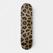 Girly chique luipaard bont dier print patroon tren persoonlijk skateboard (Voorkant)