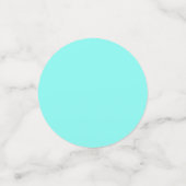 Girly chique pastel aqua Robins Ei Blauw turquoise Confetti (Kleine voorkant)