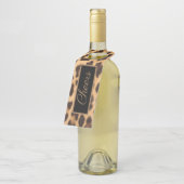 Girly chique wilde partij luipaard print proost flessenhanger (Schuin)
