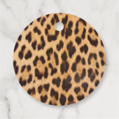 Girly chique wilde safari dier luipaard print bedankjes labels (Achterkant)