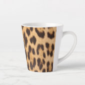 Girly chique wilde safari dier luipaard print latte mok (Rechts)