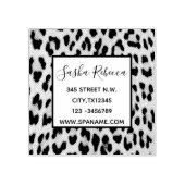 Girly chique wilde safari dier luipaard print rubberstempel (Afrduk)