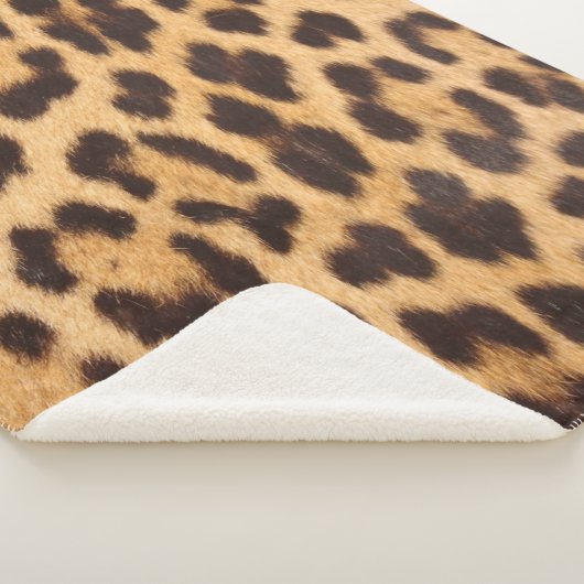 Girly chique wilde safari luipaard print sherpa deken (3/4)