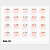 Girly Christmas Gift Sticker (Vel)
