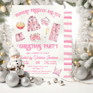 Girly Christmas Pyjama Party Kaart