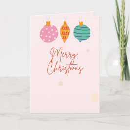 Girly Christmas Wenskaart, Standaard, 5 "x 7" Kaart