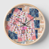 girly clock Rose Gold Blush Pink (Voorkant)