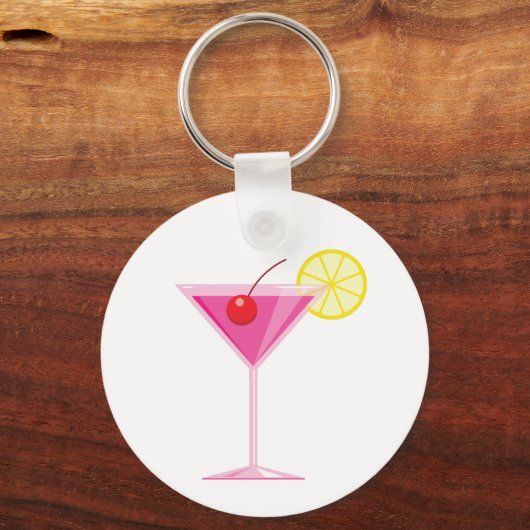 Girly Cocktail Sleutelhanger (Voorkant)
