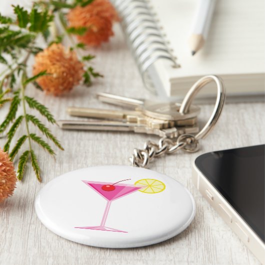 Girly Cocktail Sleutelhanger (Zijkant)
